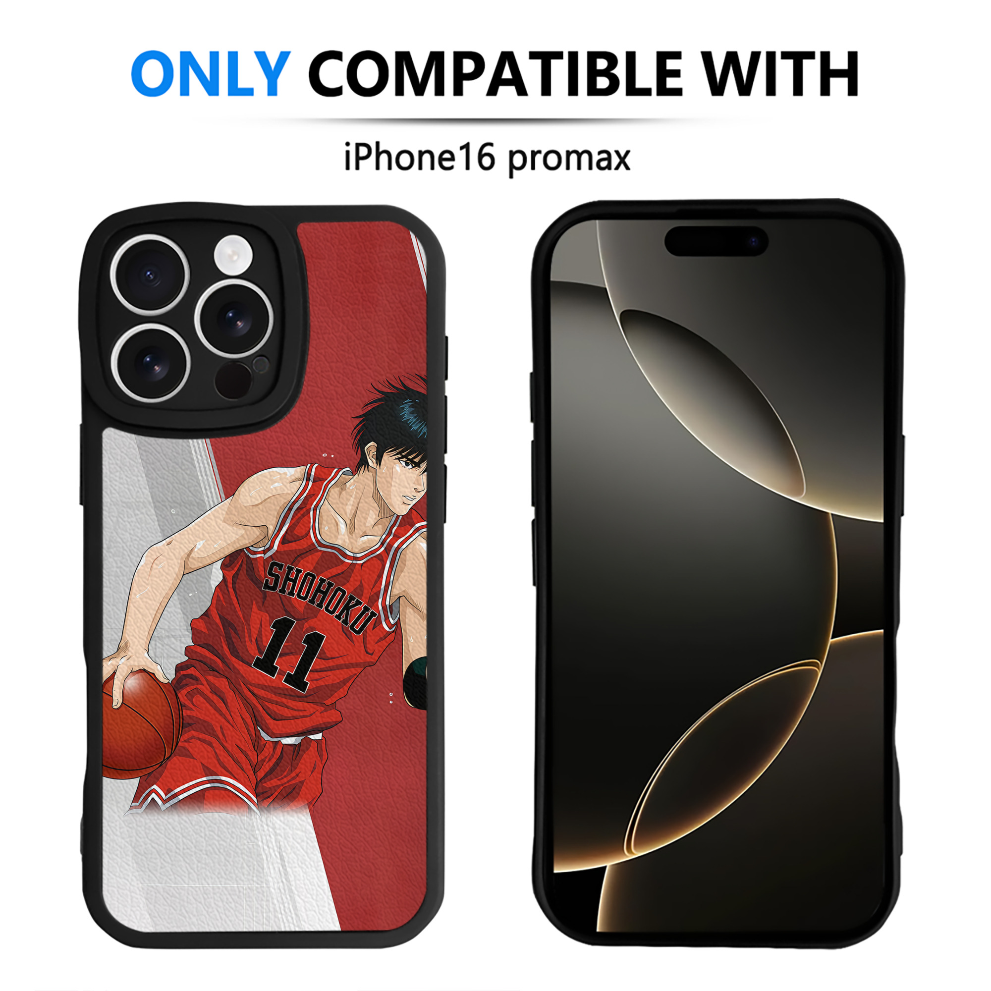 （画像用） SLAM DUNK／スラムダンク 【iPhone 16シリーズ対応】シリコンスマホケース（レザー調） 材質：シリコン